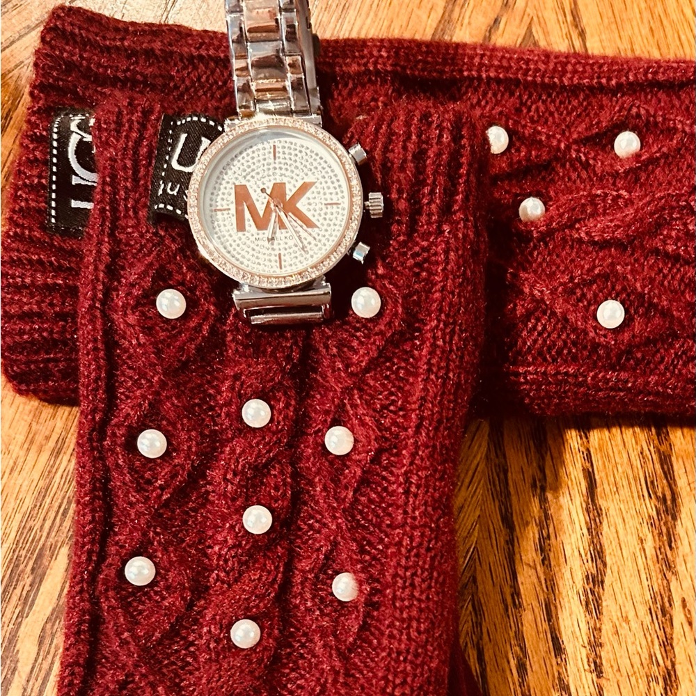 Michael Kors Two Tone Silver and Rose Gold Watch - Picture 3 of 3